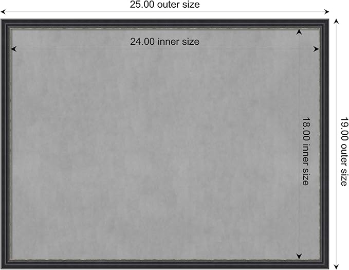 Amanti Art Black Framed Magnetic Board 19x25 Medium Vision Board - Image 4
