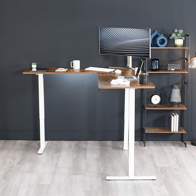 VIVO Electric Corner 75 x 63 inch L-Shaped Standing Desk, Memory Height - Image 7