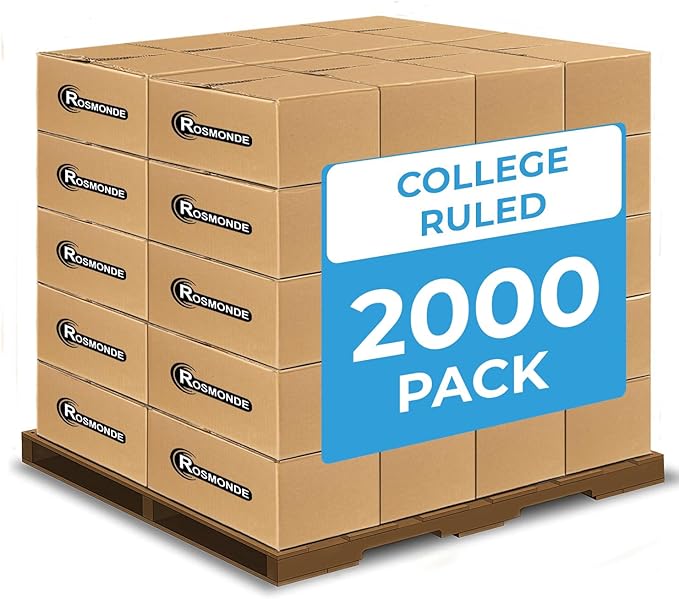 Rosmonde 2000 Pack Composition Notebook Bulk, College Ruled, Full Pallet of - Image 9
