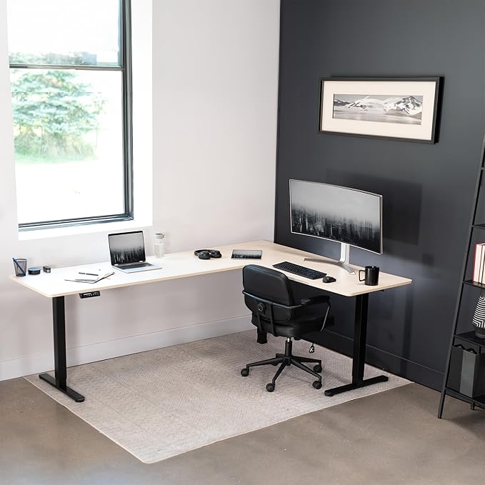 VIVO Electric Corner 84 x 63 inch L-Shaped Standing Desk, Memory Height - Image 7