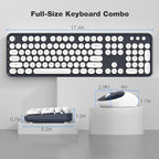 MOFII Wireless Keyboard and Mouse Combo, Computer Full Size 2.4G Plug and Play - Image 7