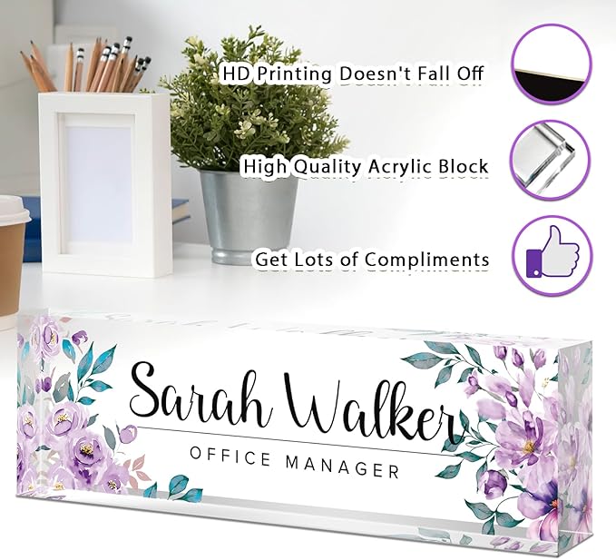 Custom Name Plate for Desk - Image 3