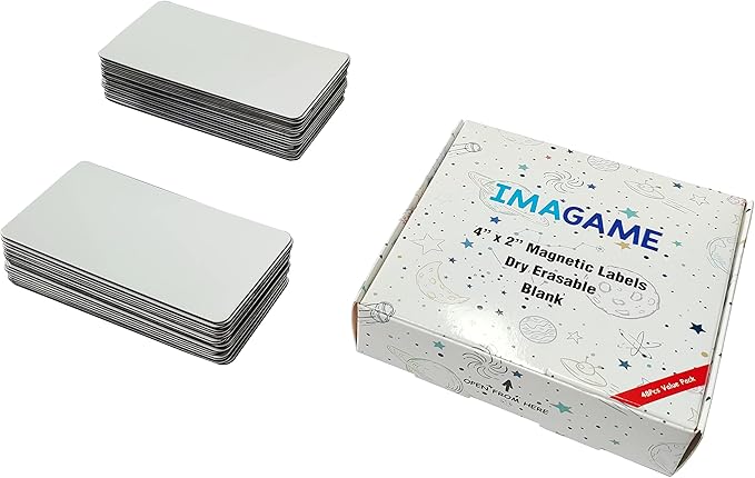 Dry Erase Magnets, Blank Magnetic Dry Erase Labels, Erasable Magnets - Image 3