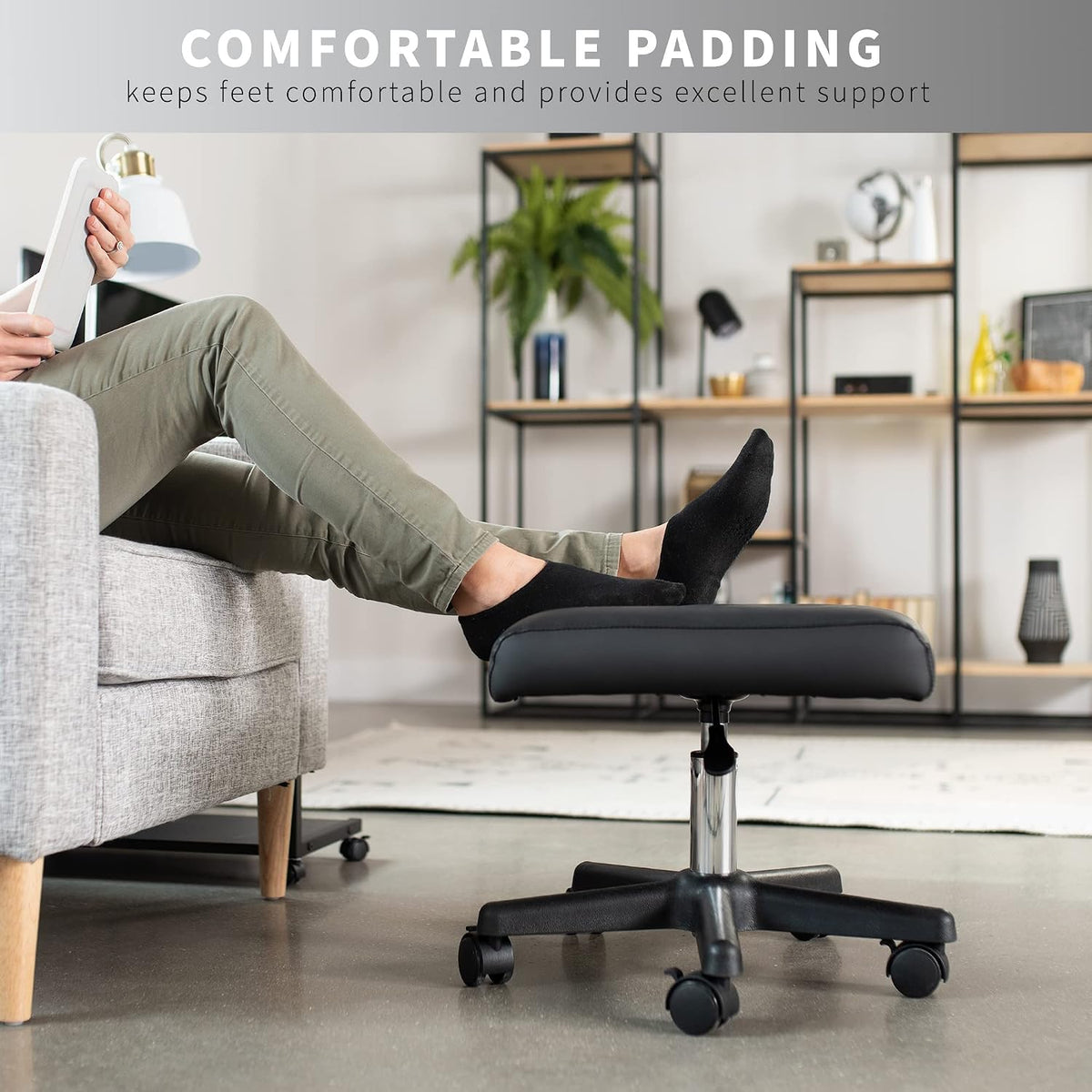 VIVO Mobile Under Desk Leg Rest