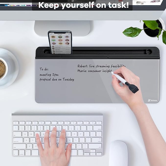Varhomax Glass Desk Whiteboard - Image 2