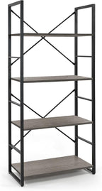 CAPHAUS 4 Tier Bookshelf, 24 Inch Width Free Standing Shelf, Bookcase Shelf - Image 8