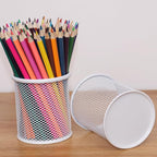 SNOW COOLER Pen Holder Mesh Pencil Holder Metal Pen Holder Cup Pencil Cup Holder - Image 4