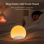 reacher sound machine sunrise alarm clock with night, side view