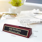 Business Wood Name Plate for Desk | Custom Desk Name Plate Personalized Gift - Image 2