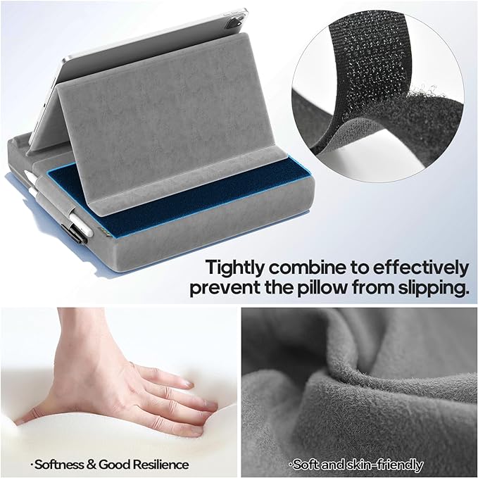 KDD Tablet Pillow Stand, Bed and Desk, Foldable Soft Pad Dock - Image 5