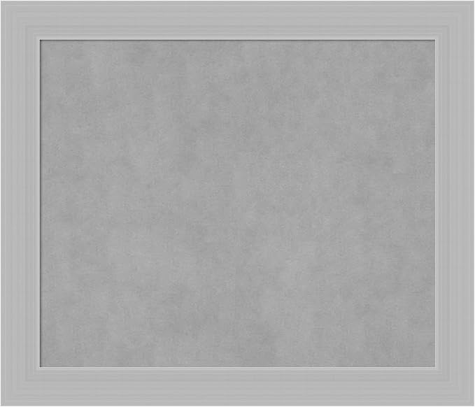 Amanti Art Silver Framed Magnetic Board 24x28 Medium Vision Board by AmantiArt