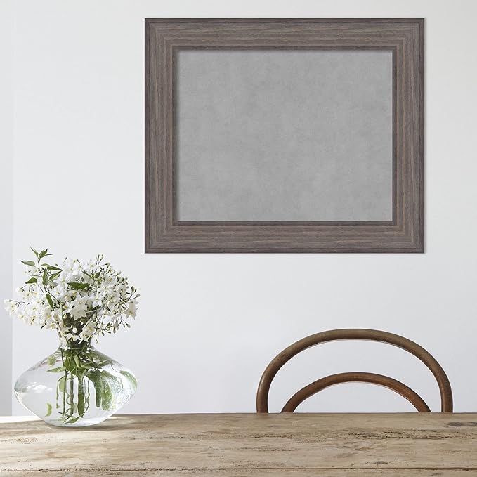 Amanti Art Grey Framed Magnetic Board 21x25 Small Vision Board - Image 6