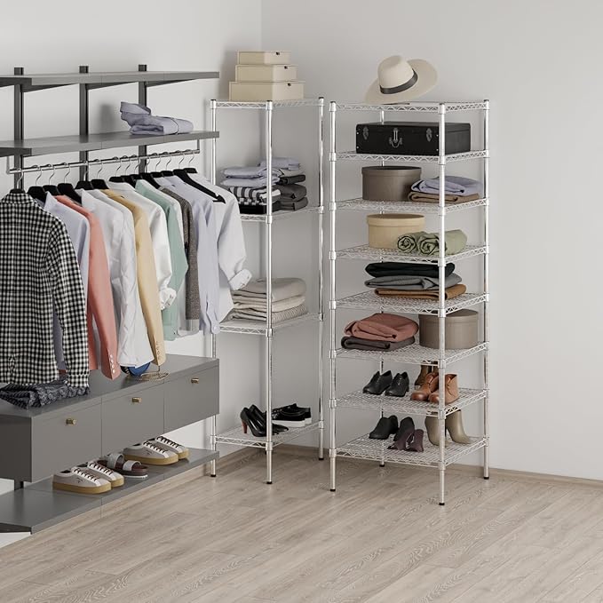 Regal Altair 24" Deep x 24" Wide x 74" Height Wire Shelving Kit | 8-Tier | NSF - Image 4