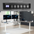 VIVO Electric Corner 84 x 63 inch L-Shaped Standing Desk, Memory Height - Image 5
