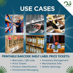OfficeGear Shelf Edge Barcode Price Ticket Labels 18-up 30x105mm Custom - Image 7