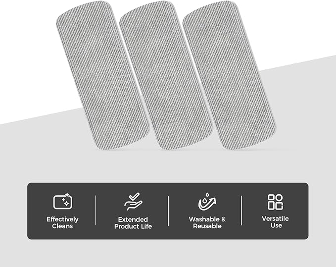 CLICK CLEAN 3-Pack Replaceable Felt Pads, Magnetic Whiteboard Eraser Felt Pads - Image 3