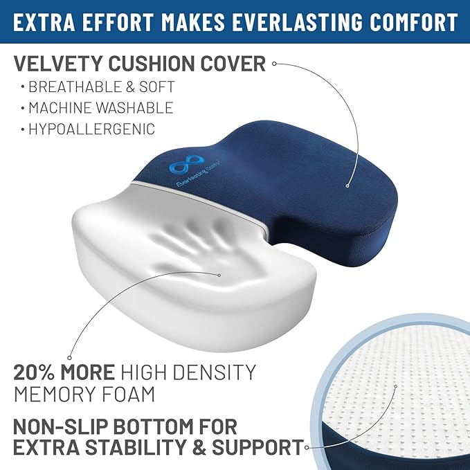 Everlasting Comfort Doctor Recommended Memory Foam Seat Cushion - Image 9