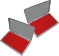 2 Pack Metal Case Stamp Pad Large Size by ZIGEL