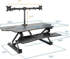 Mount-It! Electric Standing Desk Converter - Image 2