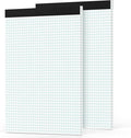 Zaviko Graph Paper Pad 8.5 x 11, 2 Pack, 4x4 Graph Ruled, Grid Paper Pad 8-1/2" by Home