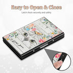 BWEGRHE Slim Credit Card Holder, Cat Flowers RFID Blocking Metal Wallet - Image 6
