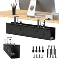 KIGJU Under Desk Cable Management Tray, 30-inch No-Drill Cord Organizer by Unknown