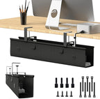 KIGJU Under Desk Cable Management Tray, 30-inch No-Drill Cord Organizer by Unknown