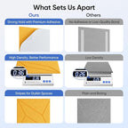 UNECHO 12 Pack 12" X 12" X 0.4" Acoustic Panels - Image 4