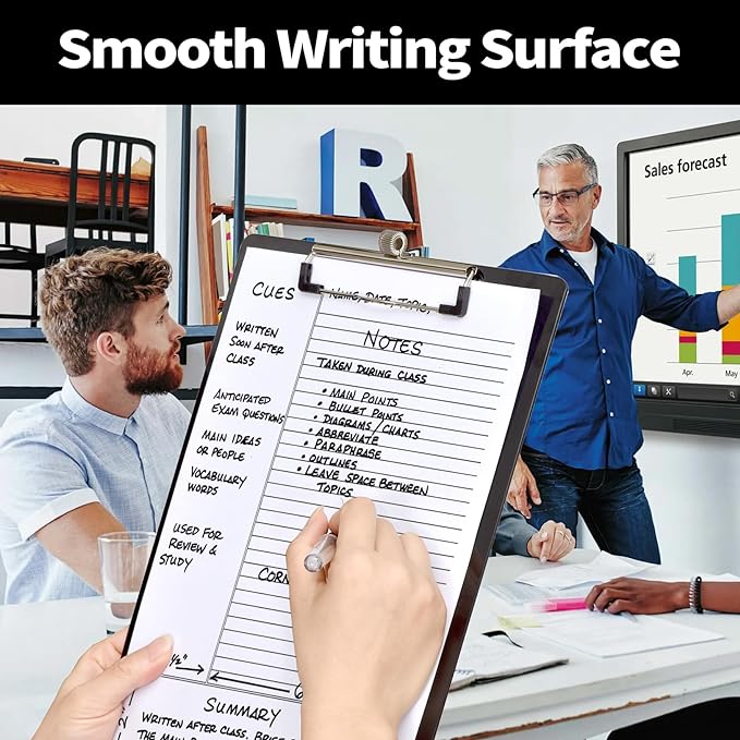 Sooez Plastic Clipboard with Pen Holder, Clip Boards 8.5x11 with Low Profile - Image 6