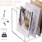 SANRUI Acrylic File Organizer, Compact Desk Organizer - Image 3