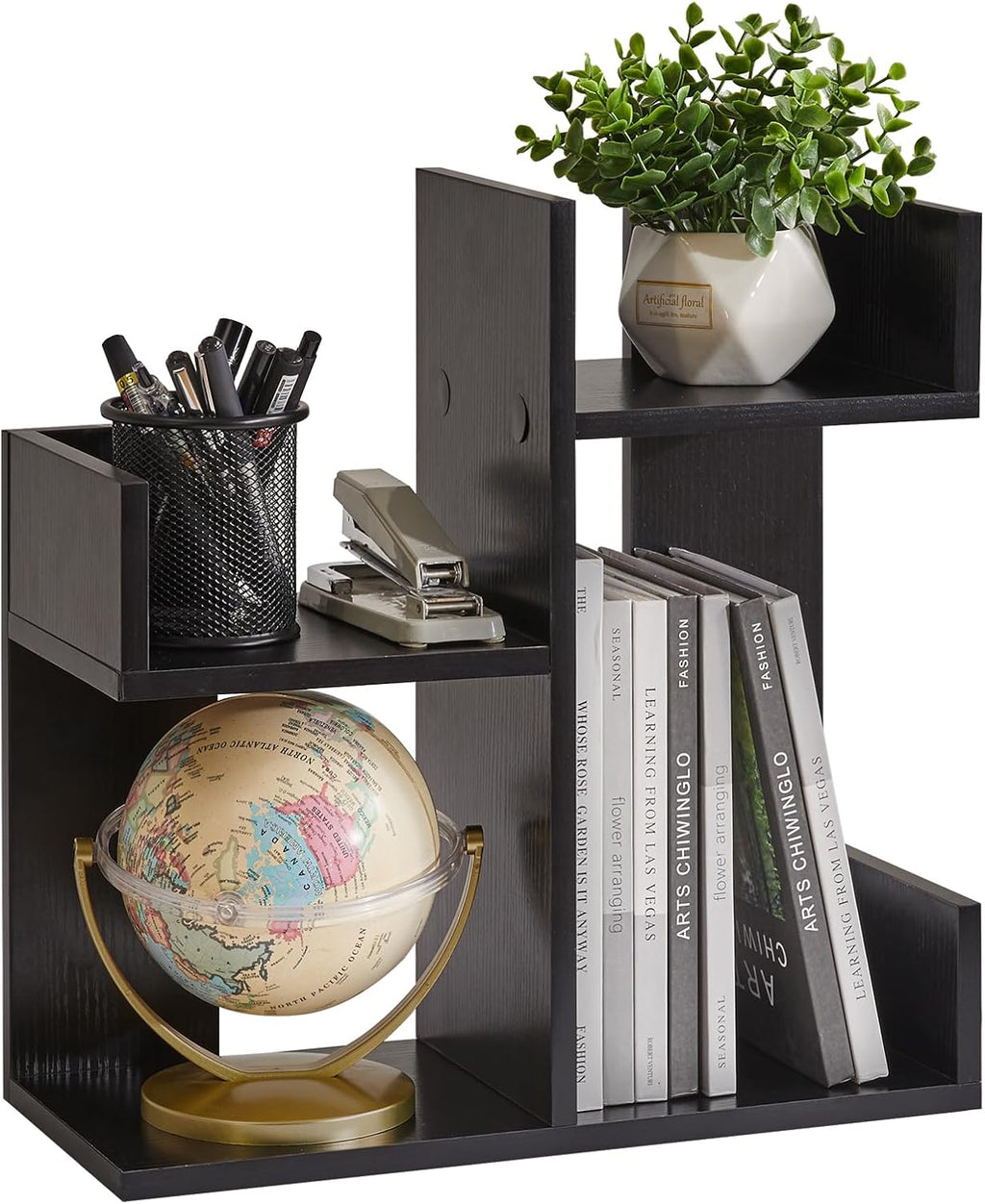Aibiju Book Organizer for Desk, Cute Desk Top Organizing, Tree Bookshelf Unique