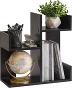 Aibiju Book Organizer for Desk, Cute Desk Top Organizing, Tree Bookshelf Unique