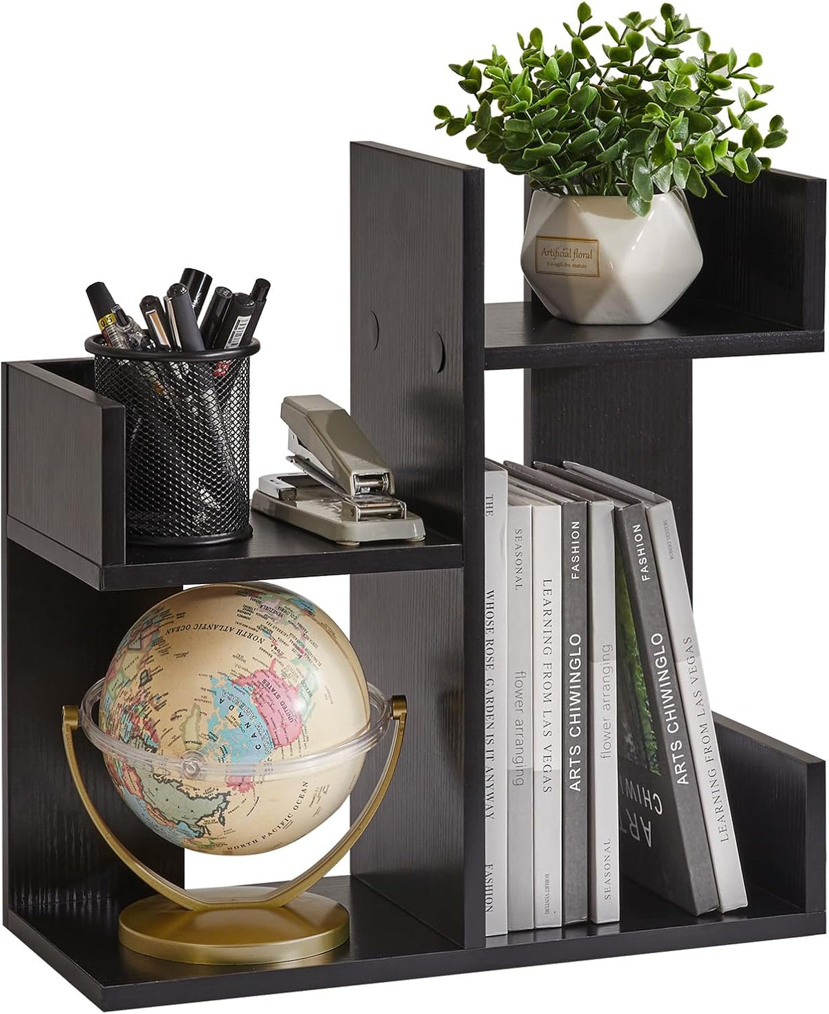 Aibiju Book Organizer for Desk, Cute Desk Top Organizing, Tree Bookshelf Unique