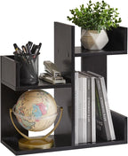 Aibiju Book Organizer for Desk, Cute Desk Top Organizing, Tree Bookshelf Unique by Aibijusolidwoodfurniture