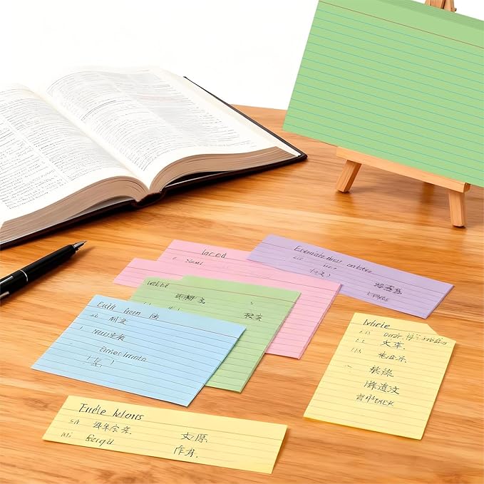 JINMIKEJI Colored Index Cards 5x7 Inch - Image 3