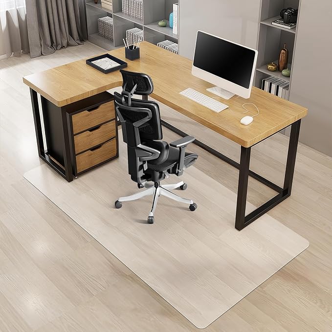 Kuyal Office Chair Mat for Hardwood Floor, Easy Glide, Floor-Protector by Kuyal