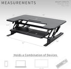 VIVO 36 inch Height Adjustable Stand Up Desk Converter, V Series, Quick Sit to - Image 4