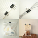 76 Pcs Black Binder Clips Paper Clamps Set Assorted Sizes Large Medium Small - Image 7