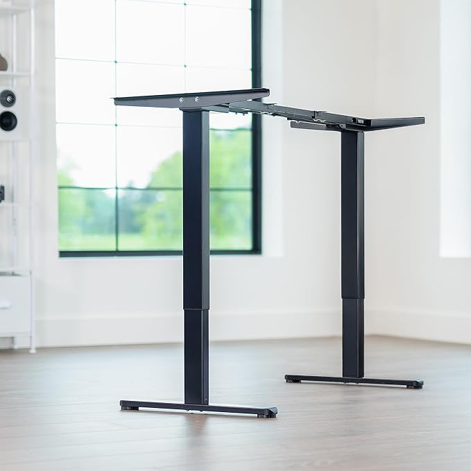 VIVO Heavy Duty Dual Motor Electric Sit Stand Desk Frame, 220 lbs Capacity up - Image 2