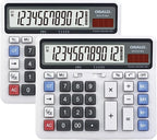 Desktop Calculator, Extra Large LCD Display Computer Button 12 Digits by Pendancy