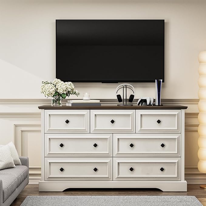 VVFLU Farmhouse 7 Drawer Dresser - Image 4