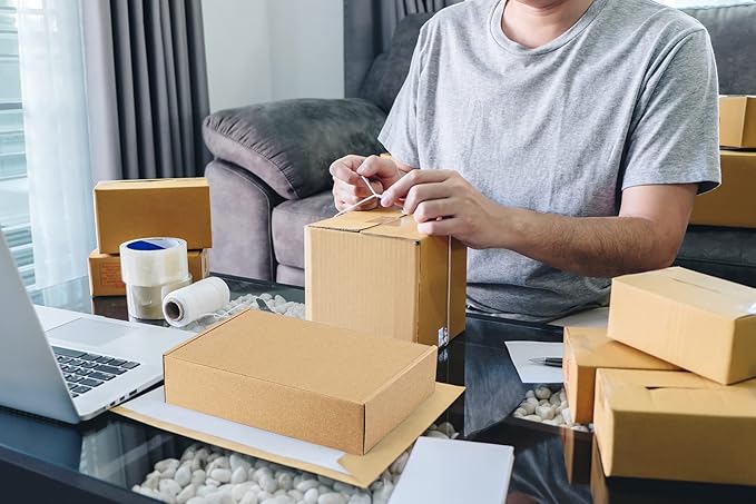 Eupako 9x6x2 Shipping Boxes Small Corrugated Cardboard Box - Image 6