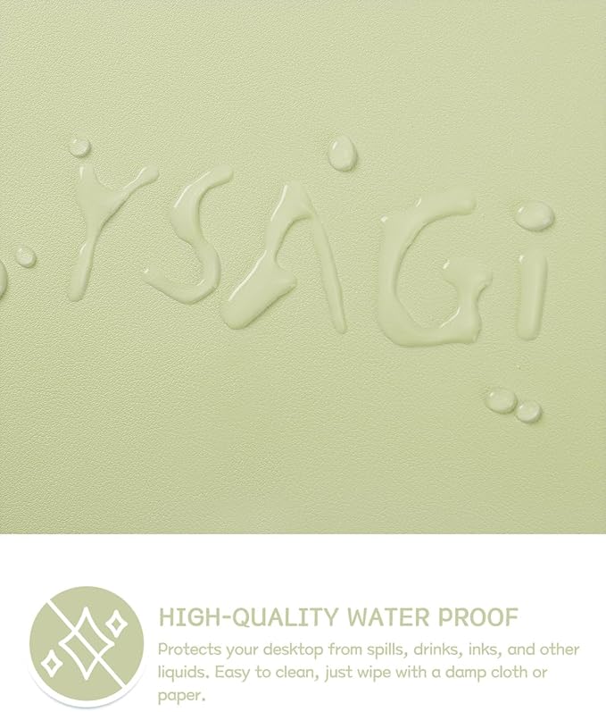 YSAGi Non-Slip Leather Desk Pad L Size, Waterproof Laptop Computer Desk - Image 3