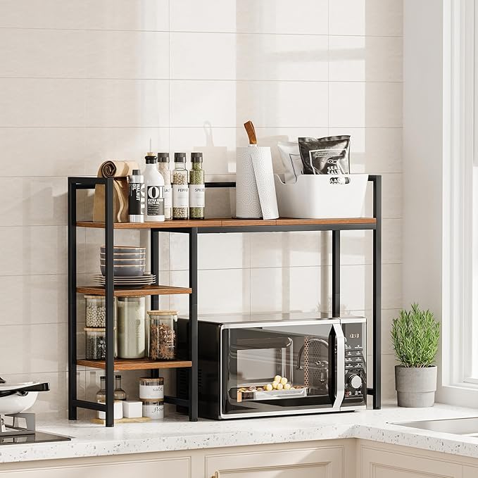 Snughome Desk Shelf, 38.6" Desktop Organizer Shelf, Desk Hutch - Image 6