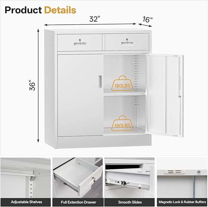 TaskStorz Metal Storage Cabinet - Image 3