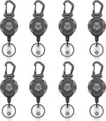 MNGARISTA 8-Pack Retractable Keychain, Heavy Duty Carabiner Badge Holder by MNGARISTA