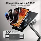 Urmust Tablet Stand for Desk, Adjustable iPad Holder Clamp Mount, 360° Rotation - Image 6