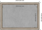 Amanti Art Silver Framed Magnetic Board 14x20 Small Vision Board - Image 3