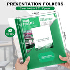 Teling 48 Pcs Clear Front Report Covers - Image 2