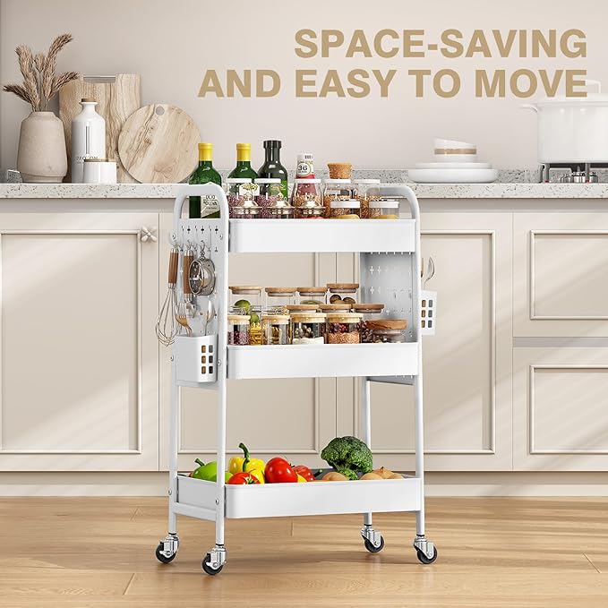 KINGRACK 3 Tier Rolling Cart - Image 6
